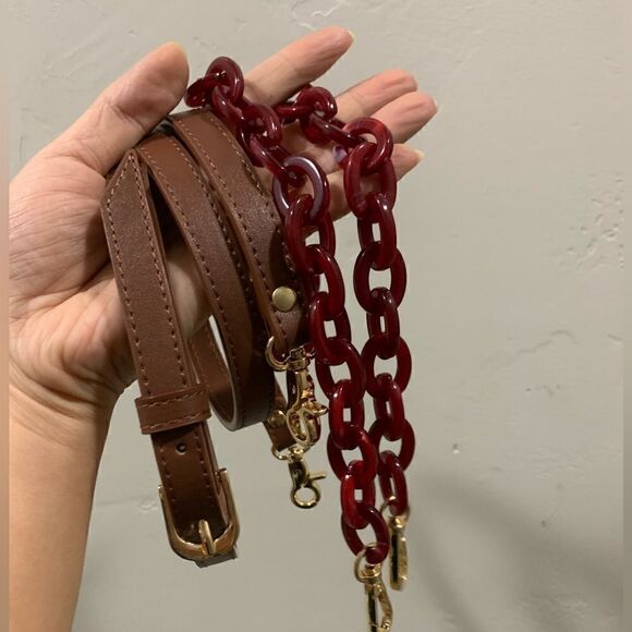 Handmade Genuine Premium Leather Floral Print Wooden Frame Bag with 2 Straps - Picture 16 of 16